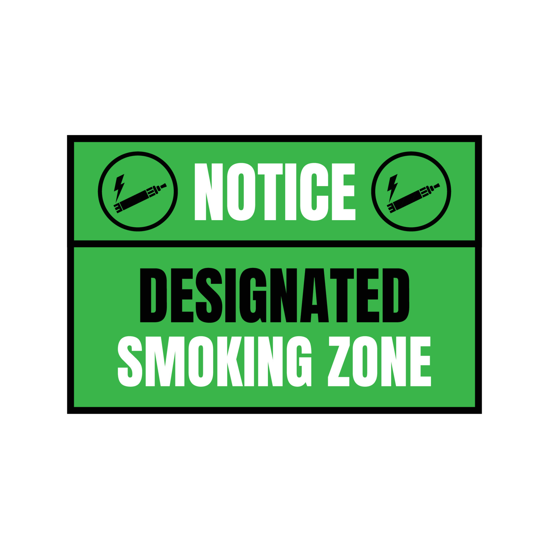 Permitted smoking area sign, smoking allowed here banner, designated smoking area sign 23866281