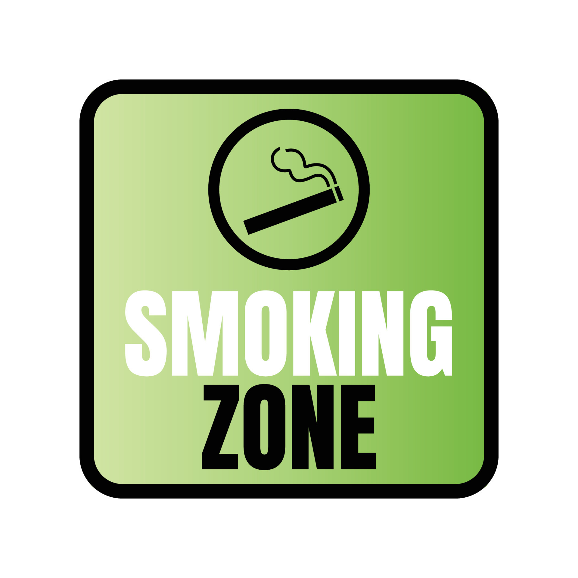 Designated smoking area sign, permitted smoking zone, special vaping zone sign 23866283 Vector