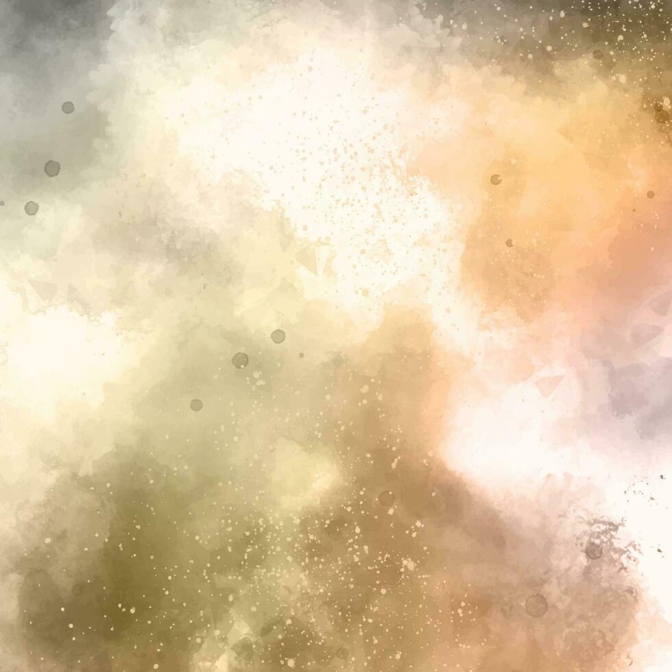 Detailed watercolour background in earth tones vector