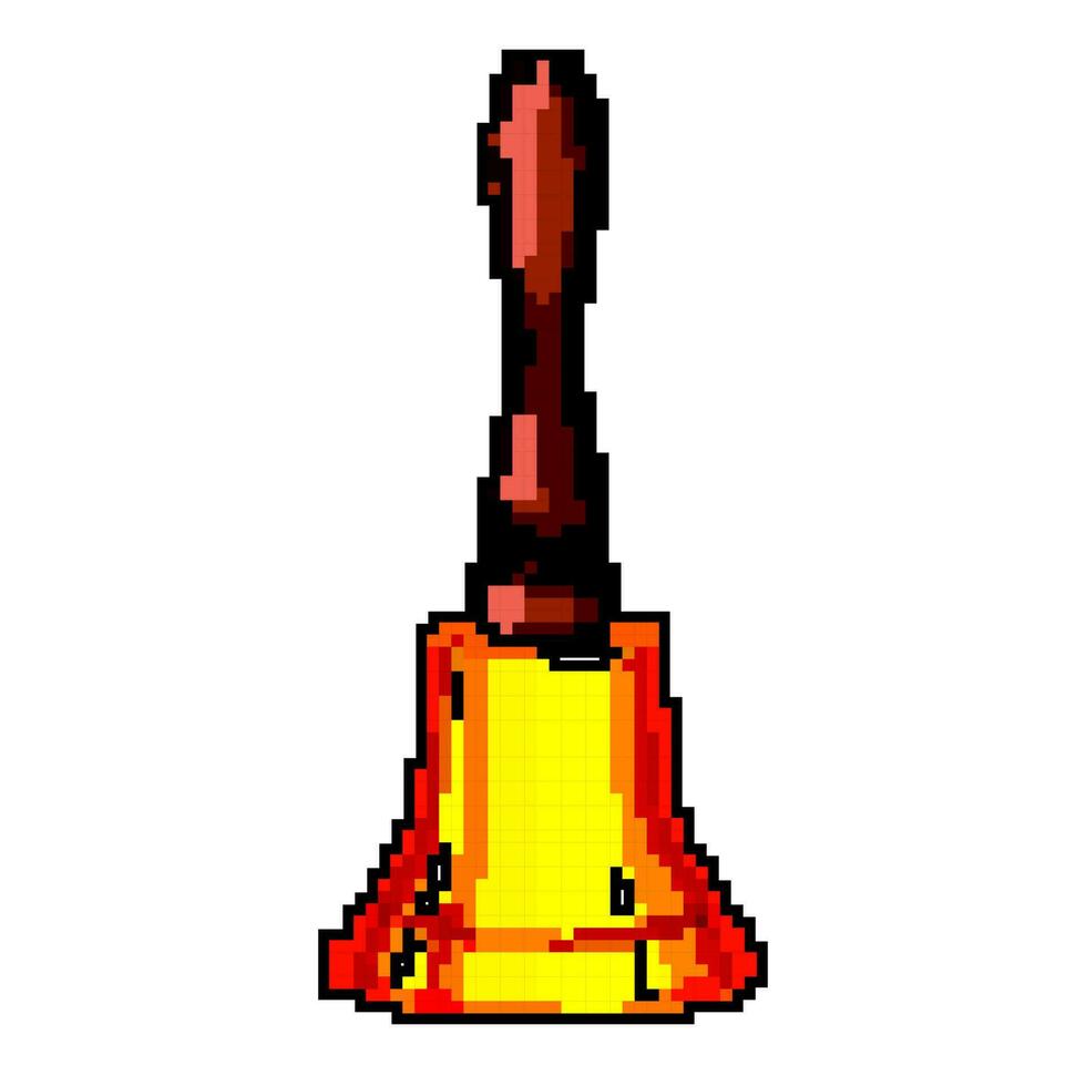 alarm bell game pixel art vector illustration