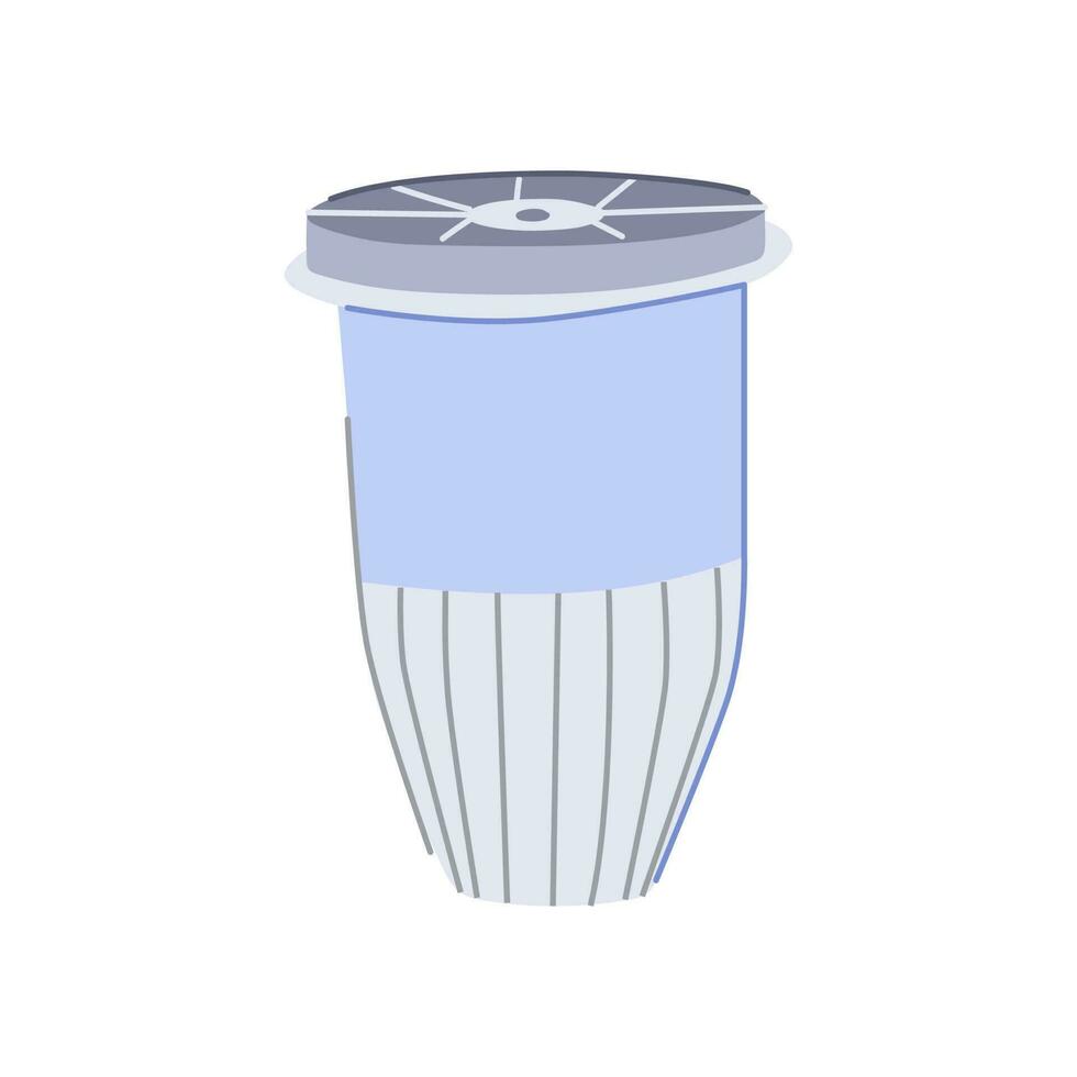 drink water filter cartoon vector illustration