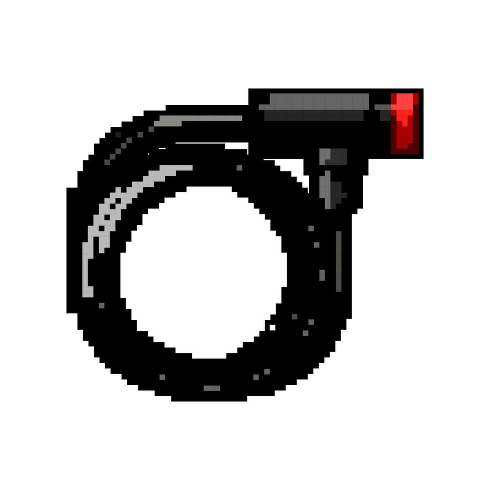 transport bicycle lock game pixel art vector illustration