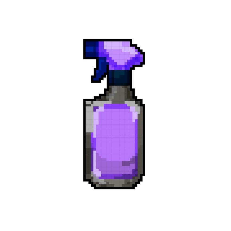 template bathroom cleaner game pixel art vector illustration