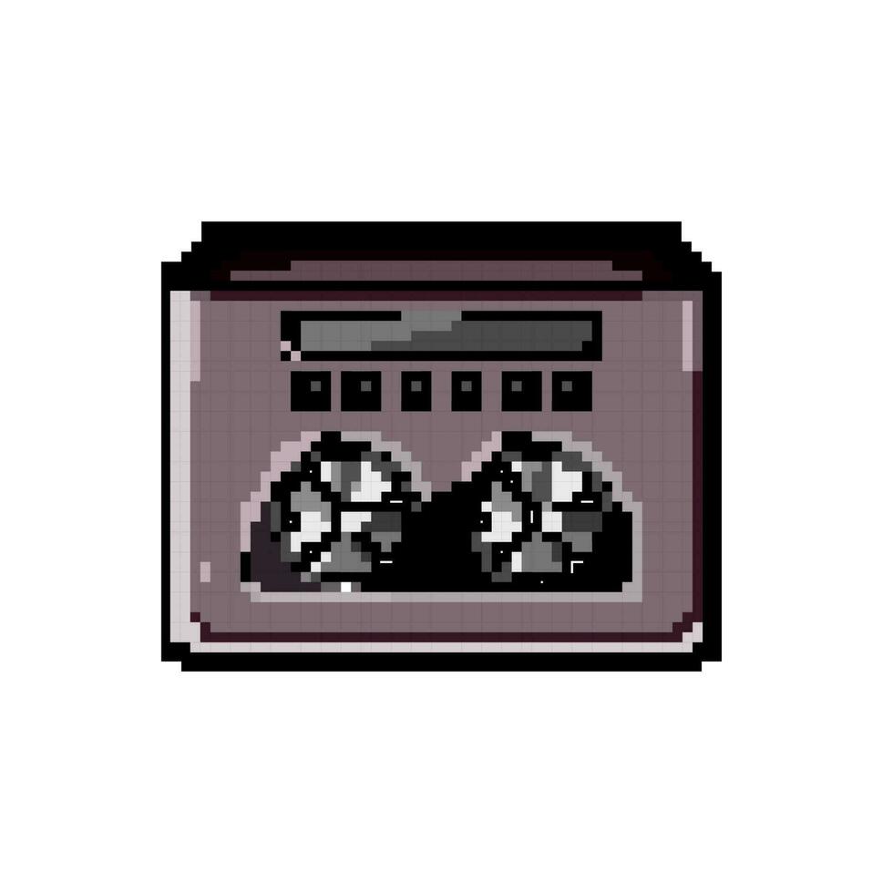 sound audio interface game pixel art vector illustration