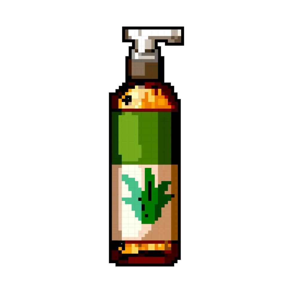 medicina áloe vera cosmético juego píxel Arte vector ilustración