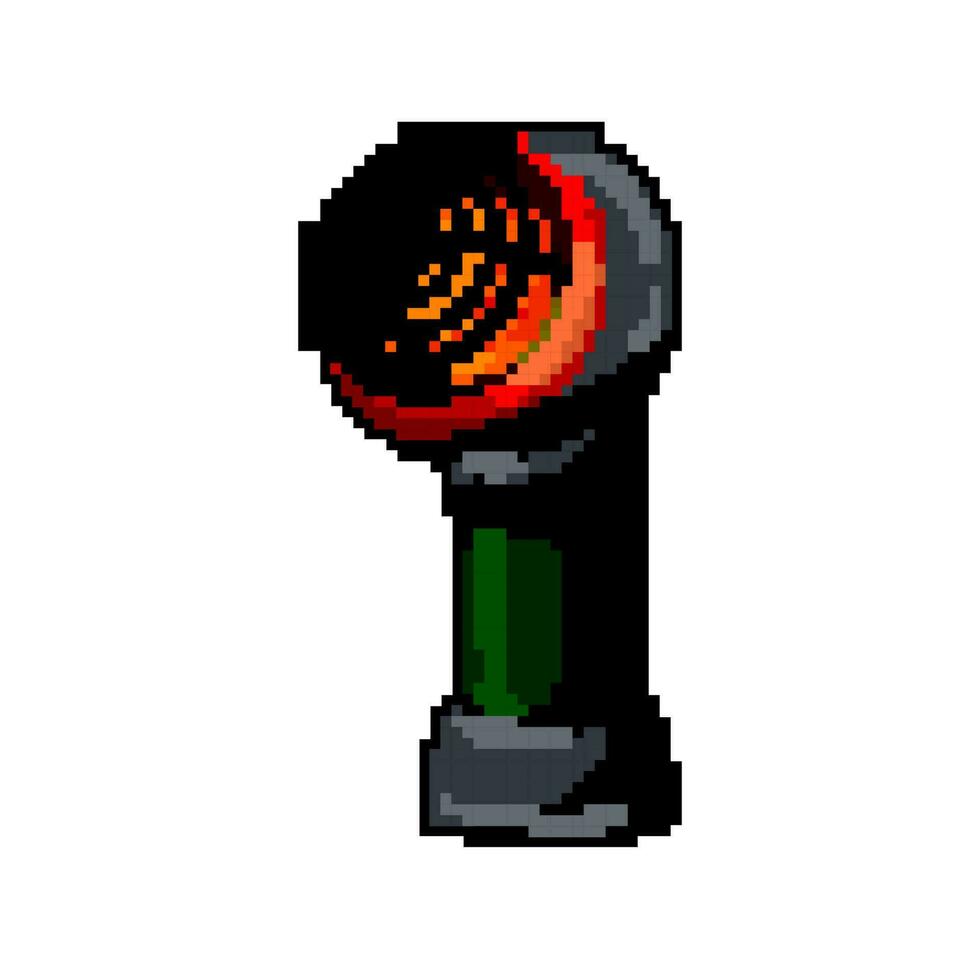 burner heater gas game pixel art vector illustration