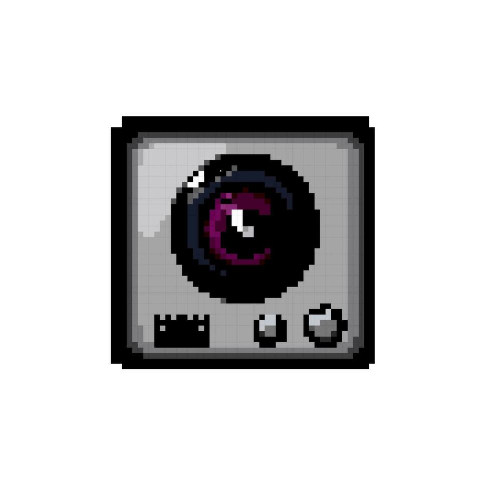 cam action camera game pixel art vector illustration