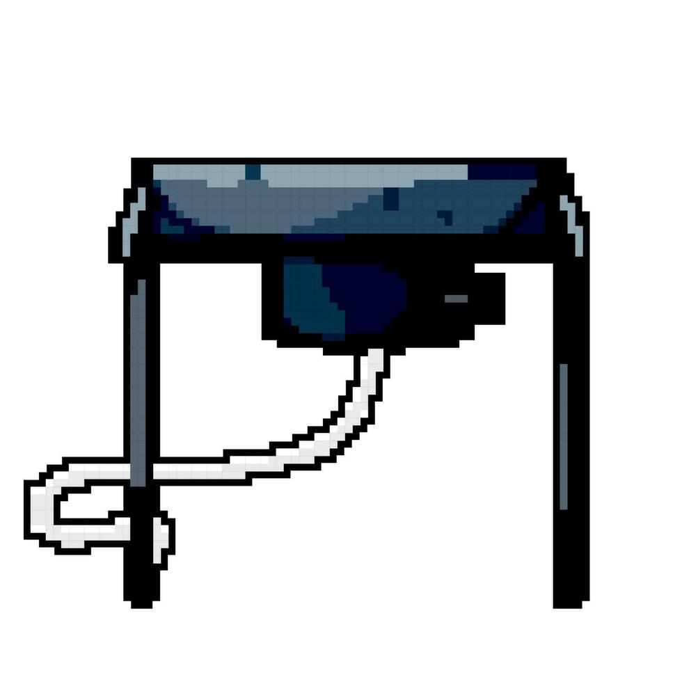 gas stove camp game pixel art vector illustration