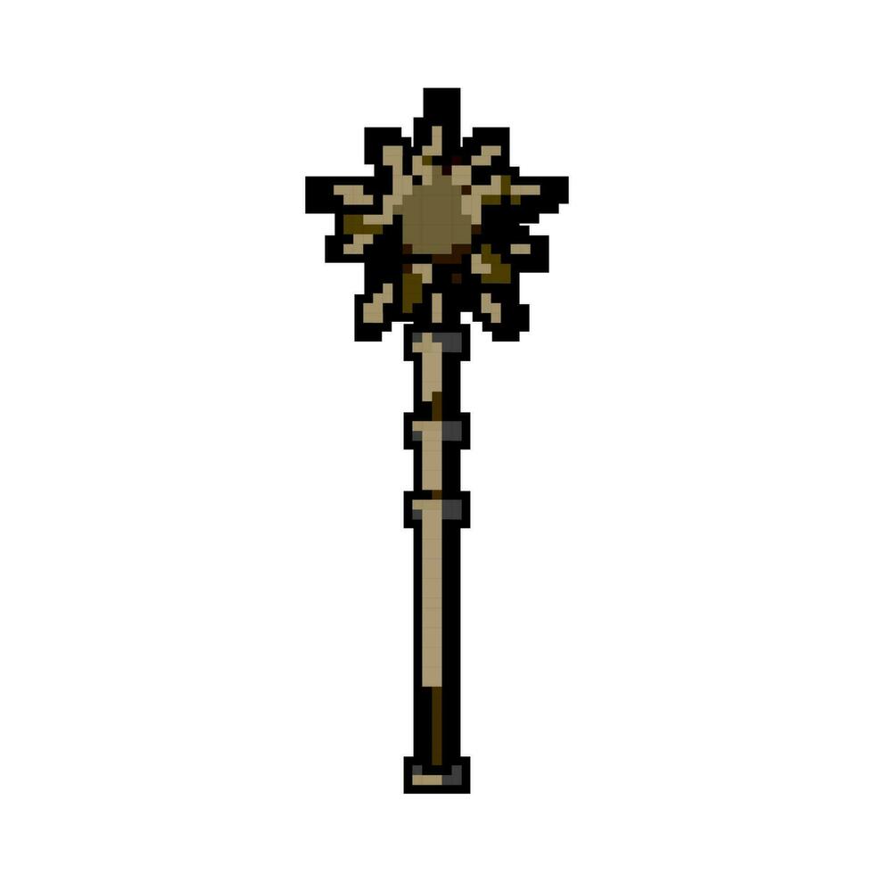 ancient medieval weapon game pixel art vector illustration