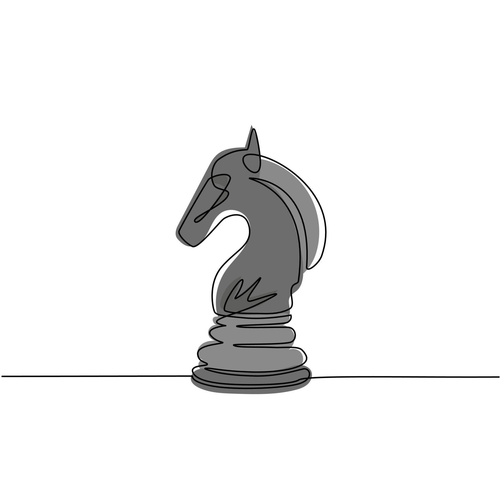 horse knight chess piece drawing sketch tattoo design  Knight chess Chess  piece tattoo Chess tattoo