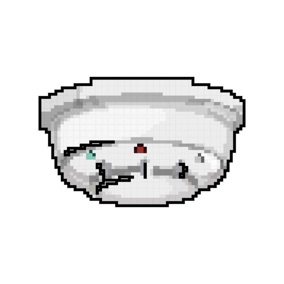 home smoke detector game pixel art vector illustration