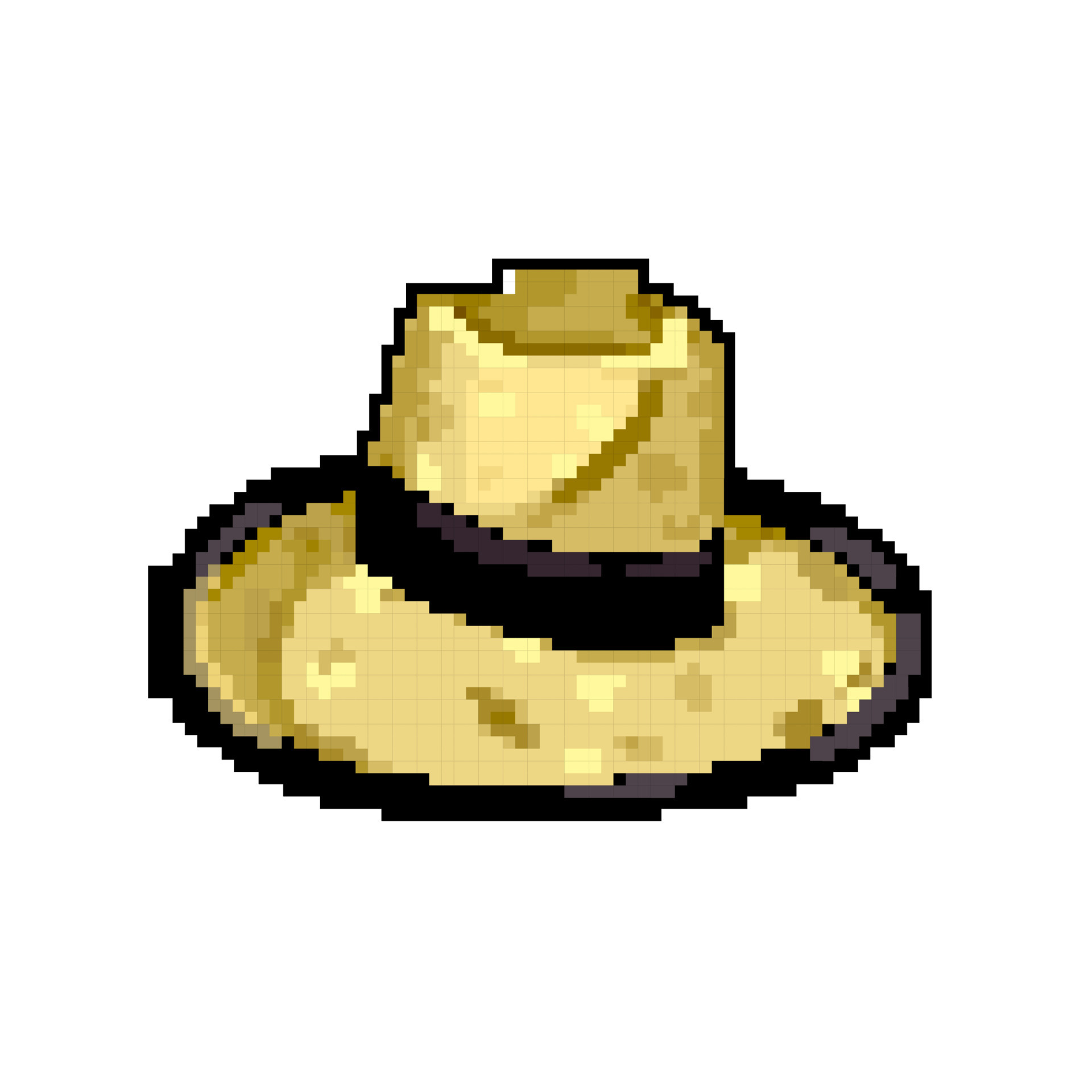 head straw hat game pixel art vector illustration 23867649 Vector Art