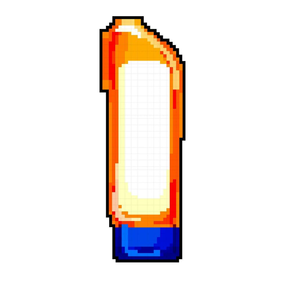 beach sun cream game pixel art vector illustration