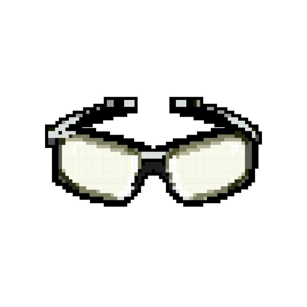 summer sunglasses men game pixel art vector illustration