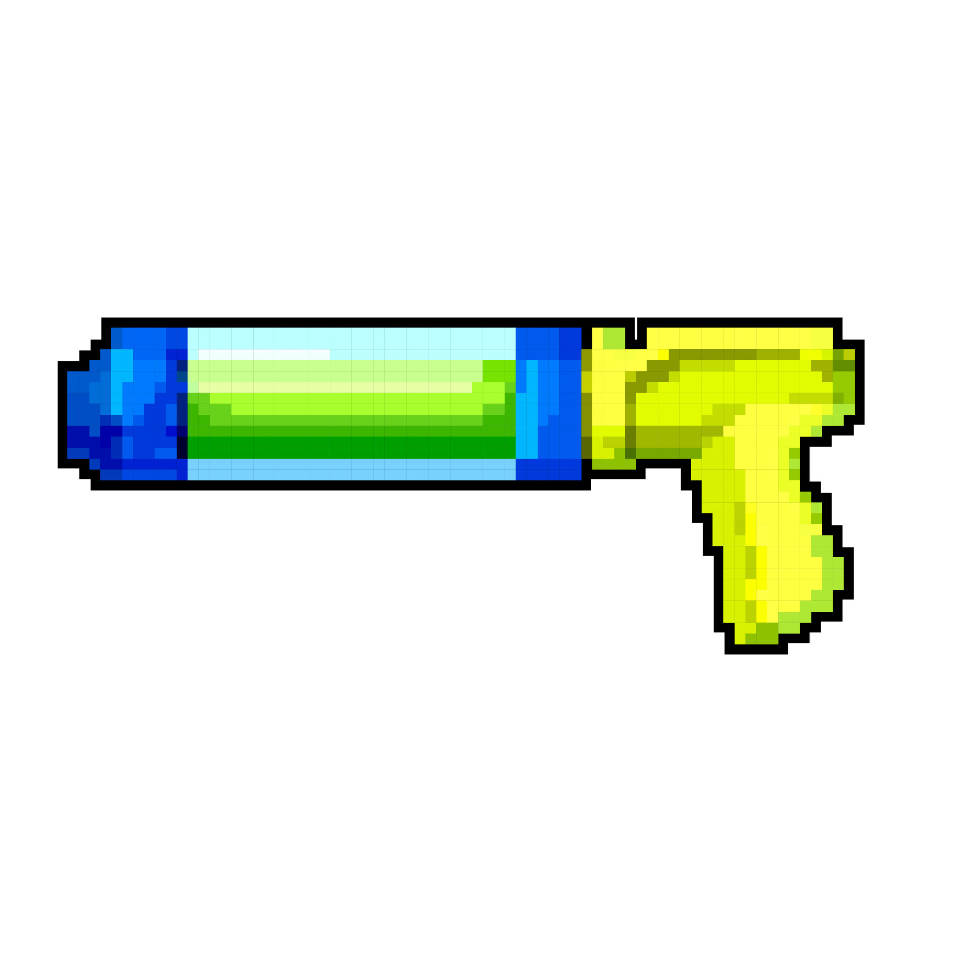 pixel arte ilustração água pistola. pixelizada água pistola. água