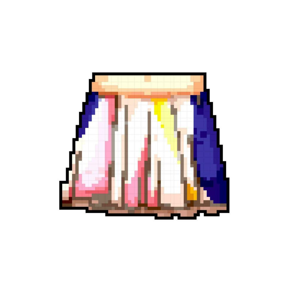 apparel skirt baby game pixel art vector illustration