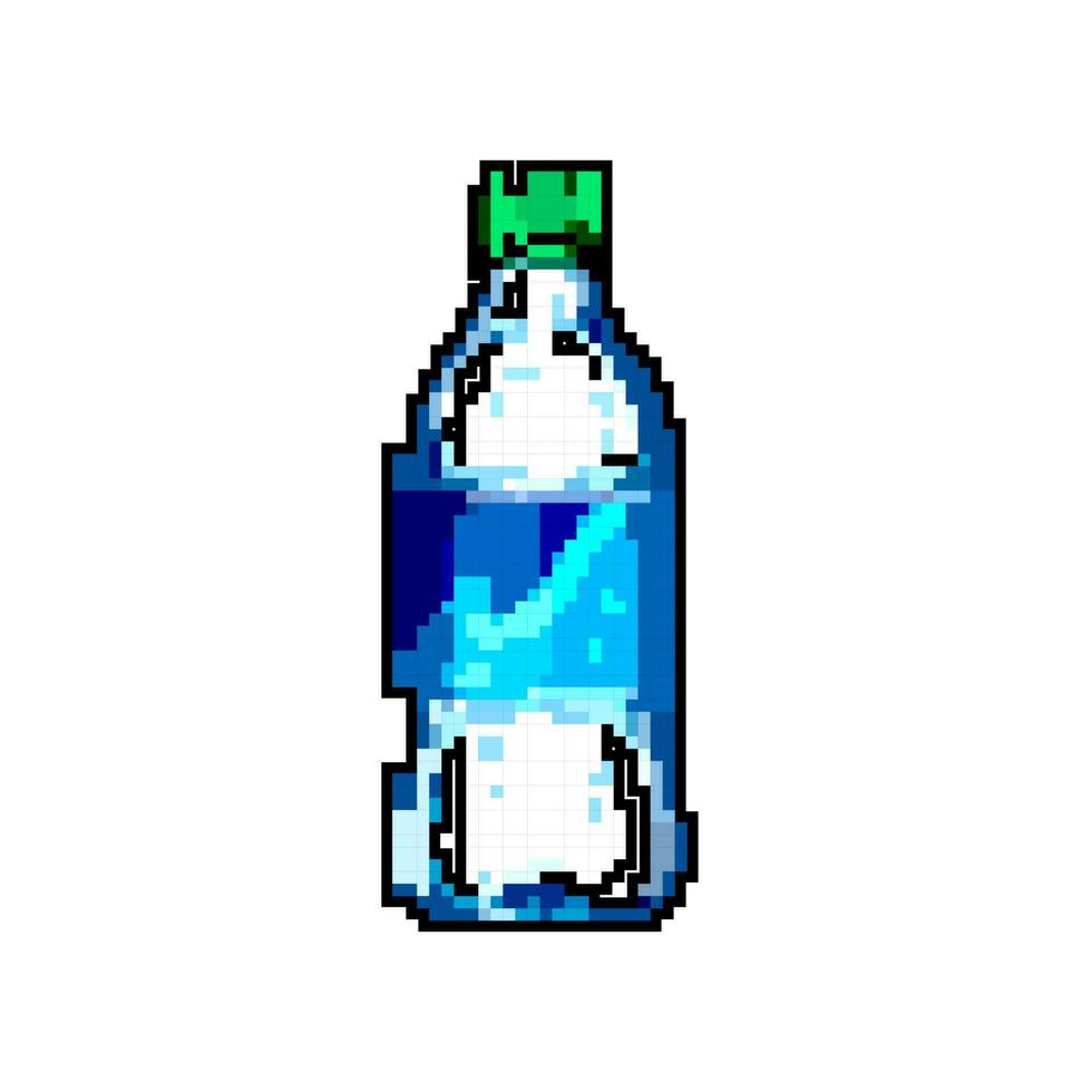 bebida mineral agua botella juego píxel Arte vector ilustración