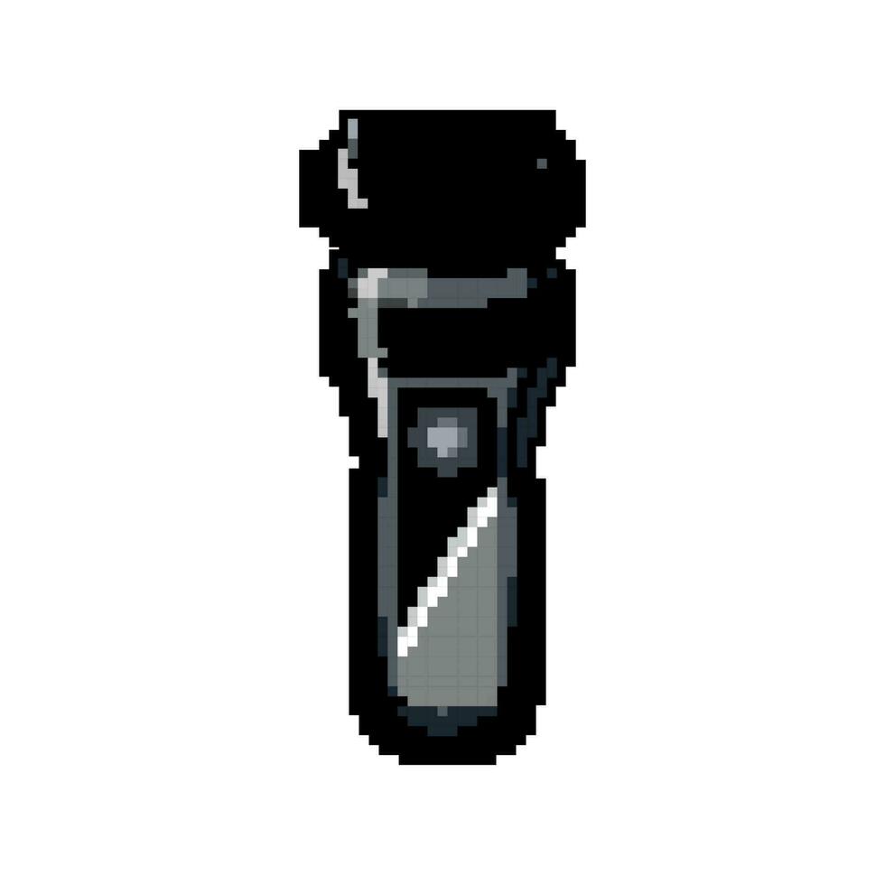 male shaver electric game pixel art vector illustration