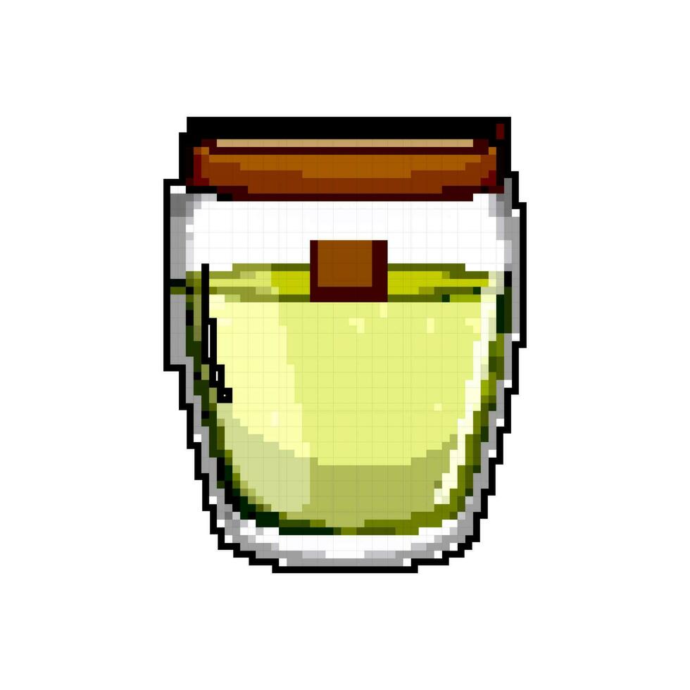 aromatic scented candle game pixel art vector illustration