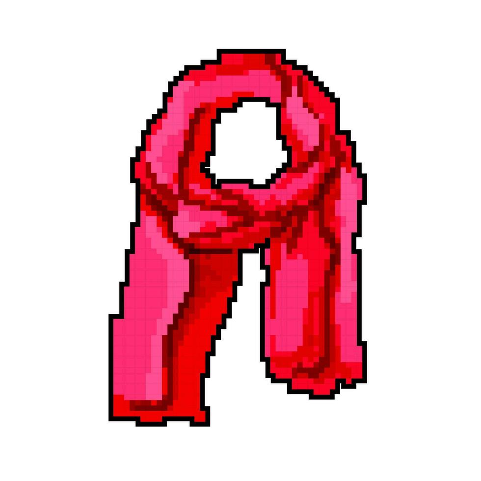 happy scarf women game pixel art vector illustration