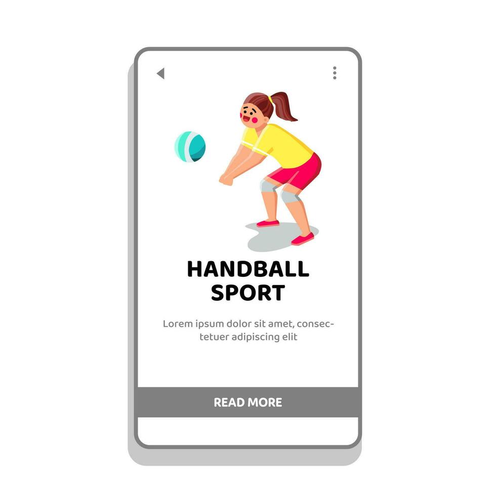 balonmano deporte vector