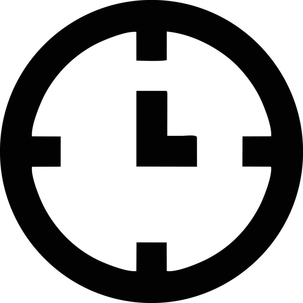 Clock icon symbol design image. Illustration of the alarm watch time isolated vector image. EPS 10