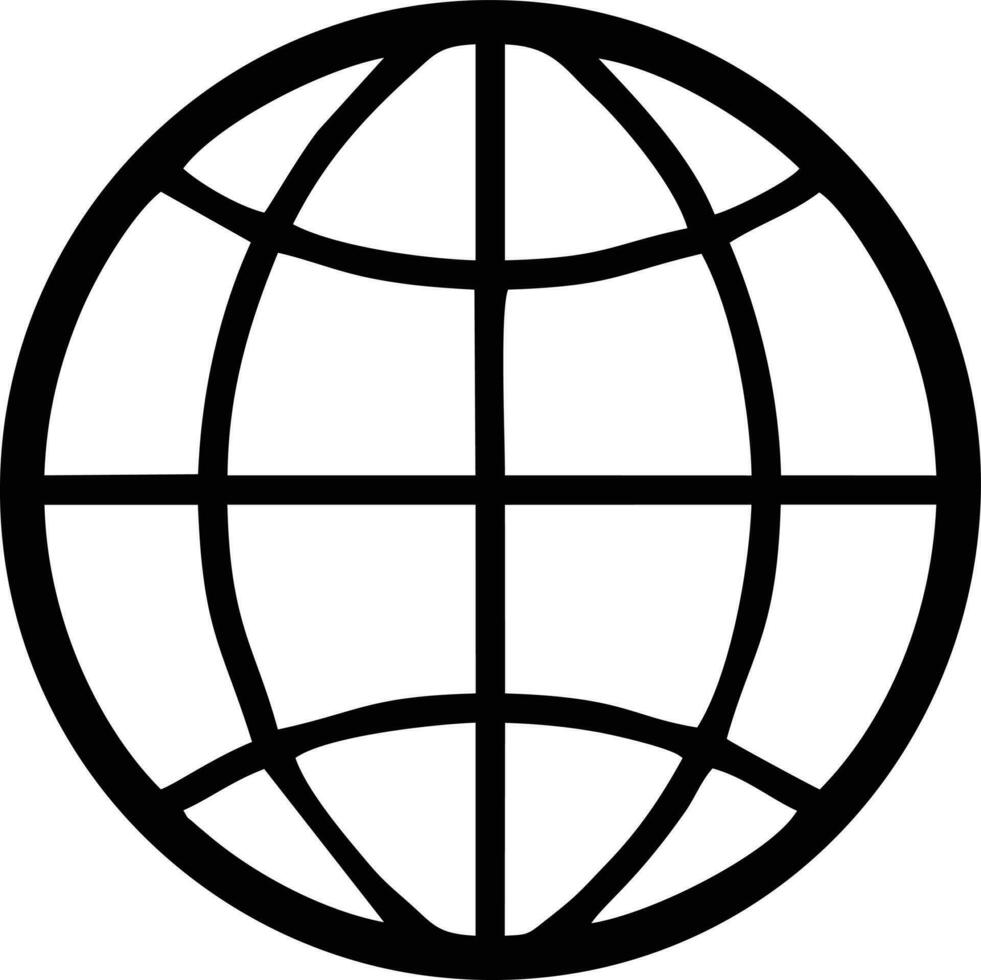 globo planeta tierra icono símbolo imagen vector