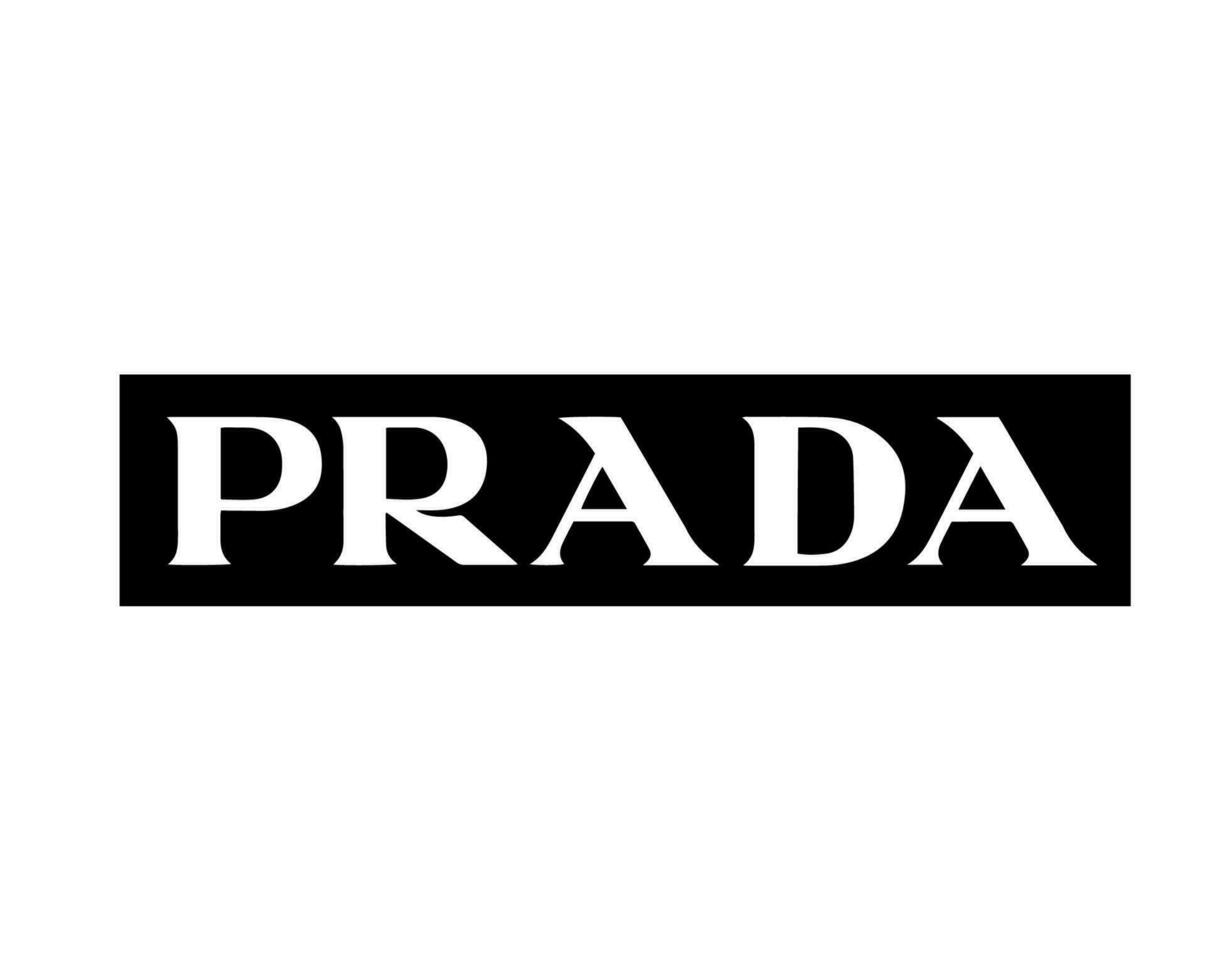 Prada Brand Symbol Logo Clothes Design Icon Abstract Vector Illustration