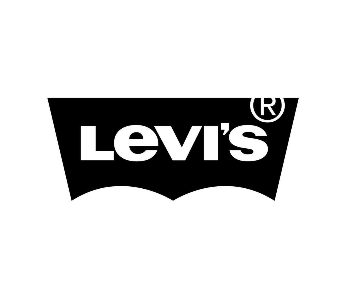 Levis marca ropa logo negro símbolo diseño Moda vector ilustración