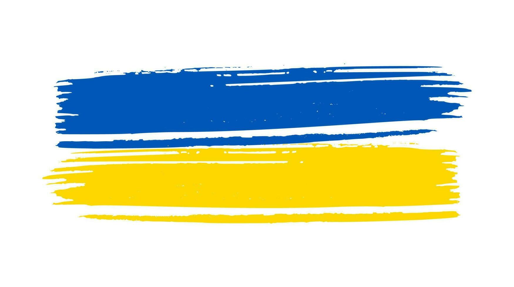 Ukrainian national flag in grunge style vector