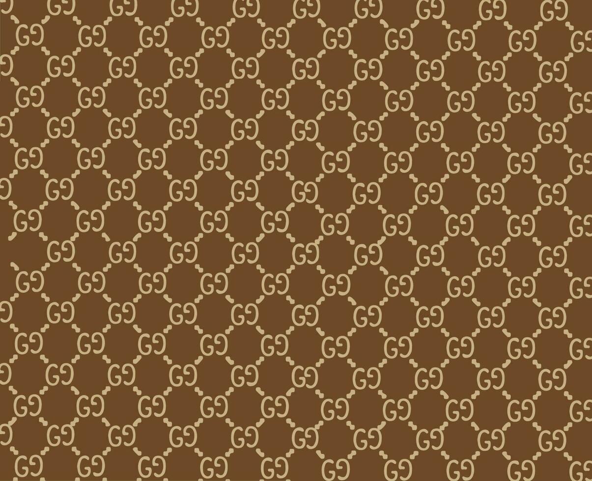 Gucci Brand Logo Background Brown And White Symbol Design Clothes Fashion  Vector Illustration 23870503 Vector Art at Vecteezy