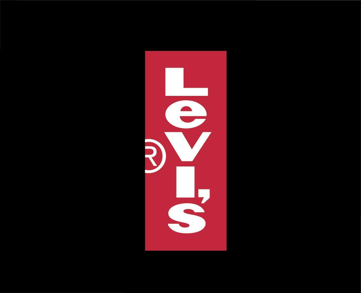 Levis Logo Brand Clothes Symbol Design Fashion Vector Illustration With ...