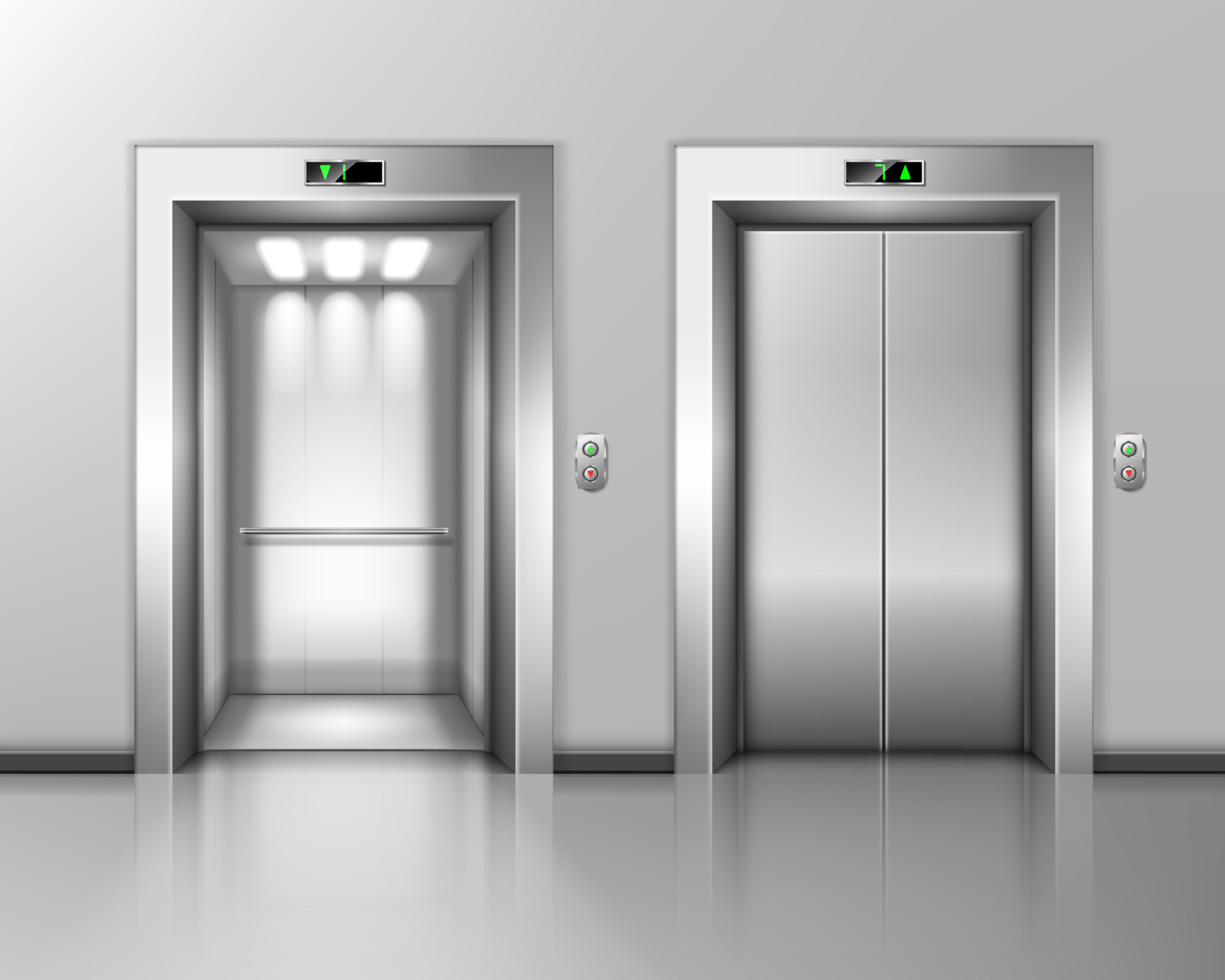 Open elevator