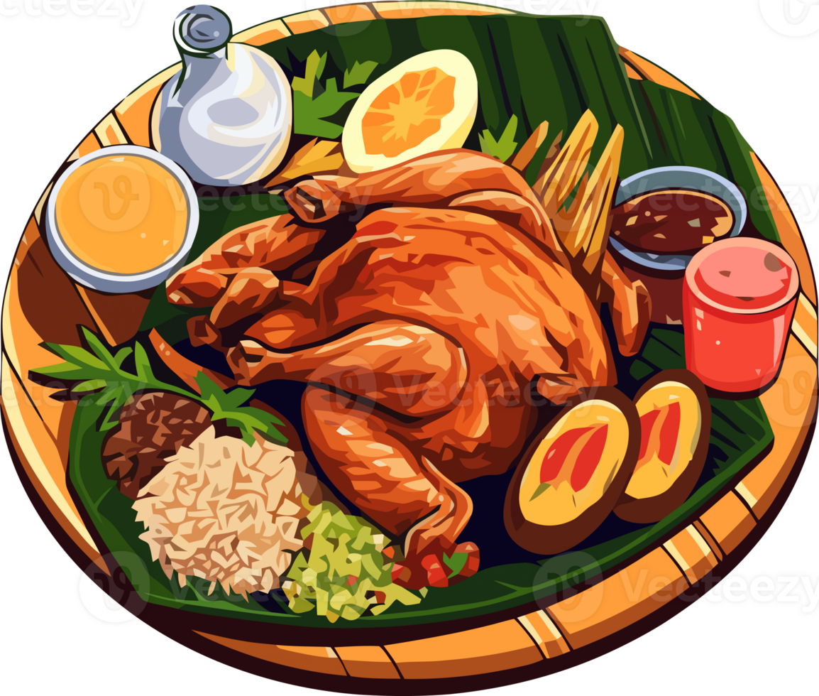 nasal n / D manok ilustração, ou frango nasal tradicional Comida a partir de Filipinas png