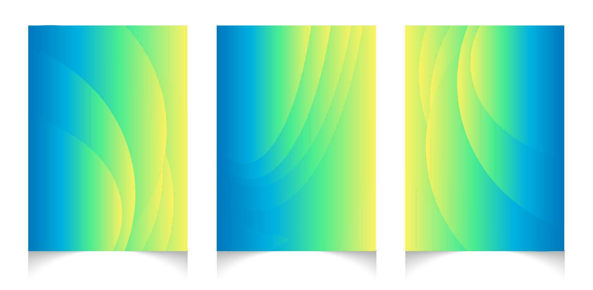 Abstract wavy background design and colourful background template. vector