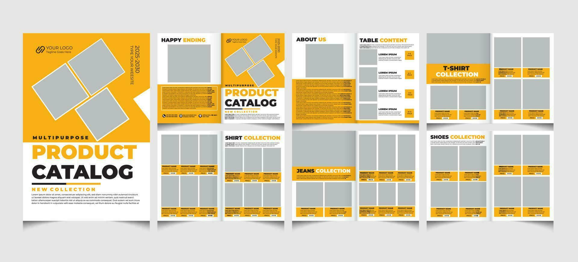 Product catalog and catalogue template.catalogue design. vector