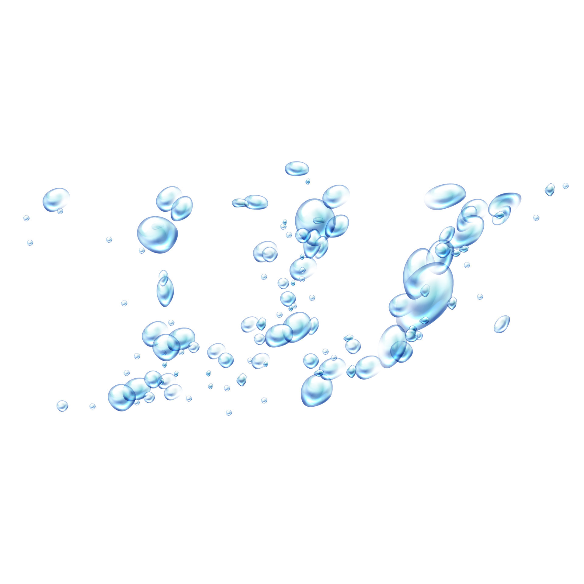 Air bubbles underwater texture, realistic isolated 23870203 Vector Art