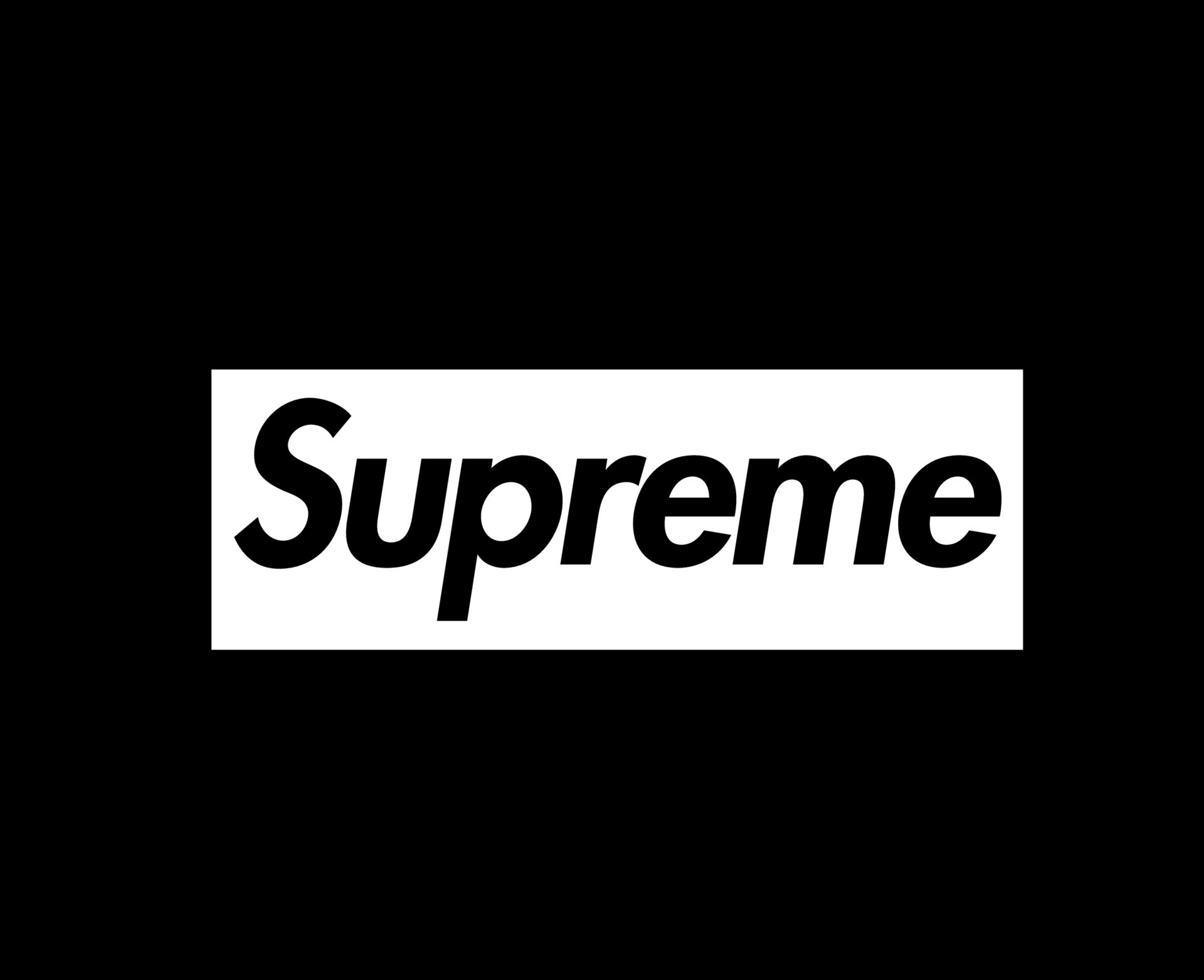 black supreme logo