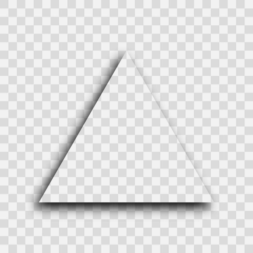 Dark realistic shadow. Triangle shadow vector