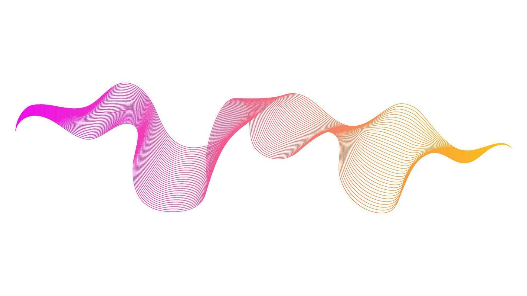 Abstract backdrop with colorful wave gradient lines on white background. Modern technology background, wave design. Vector illustration