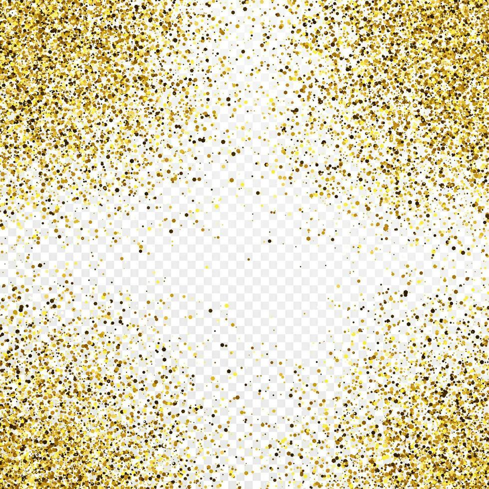 Gold glitter celebratory confetti background vector