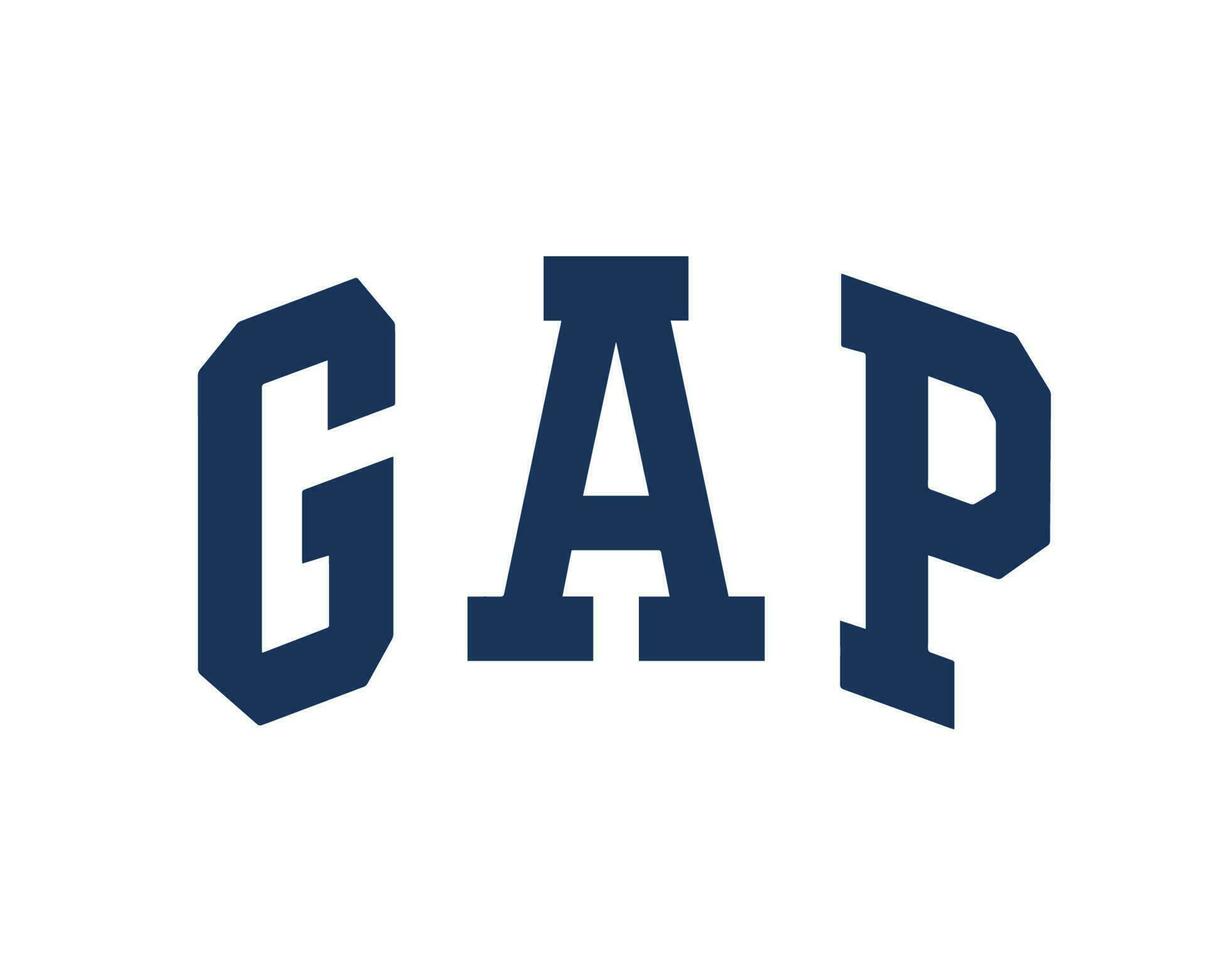 Gap Logo Brand Symbol Design Clothes Fashion Vector Illustration