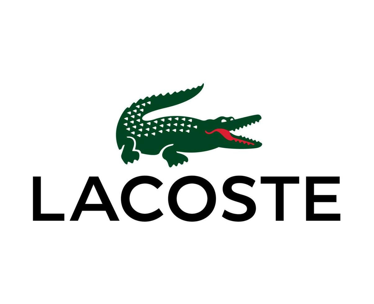 Lacoste Brand Logo Symbol With Name Design Clothes Fashion Vector Illustration