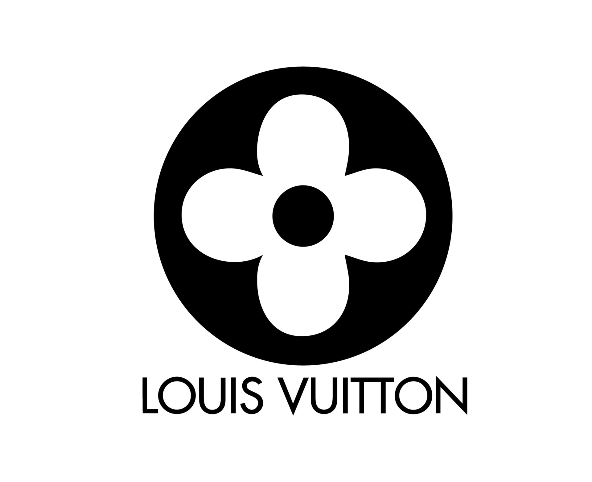 Louis Vuitton Logo Brand With Name Black Symbol Design Clothes