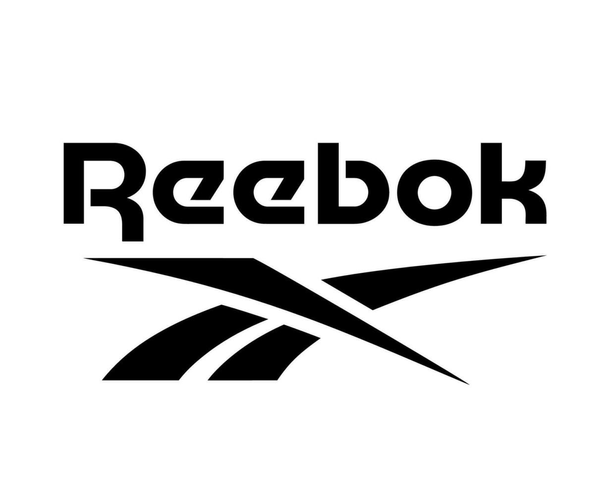 reebok marca logo símbolo ropa diseño icono resumen vector ilustración