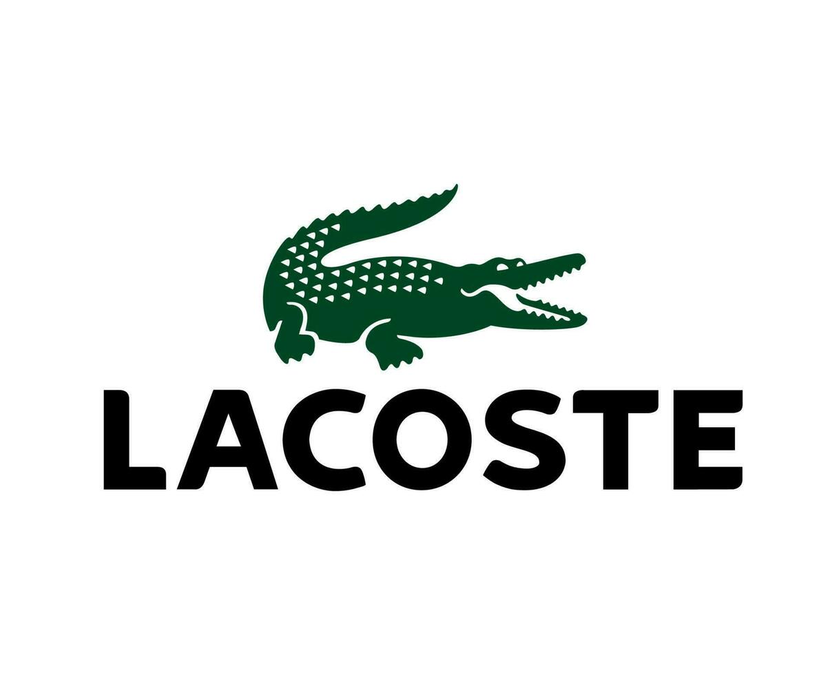 Lacoste Logo Brand Symbol Design Clothes Fashion Vector Illustration