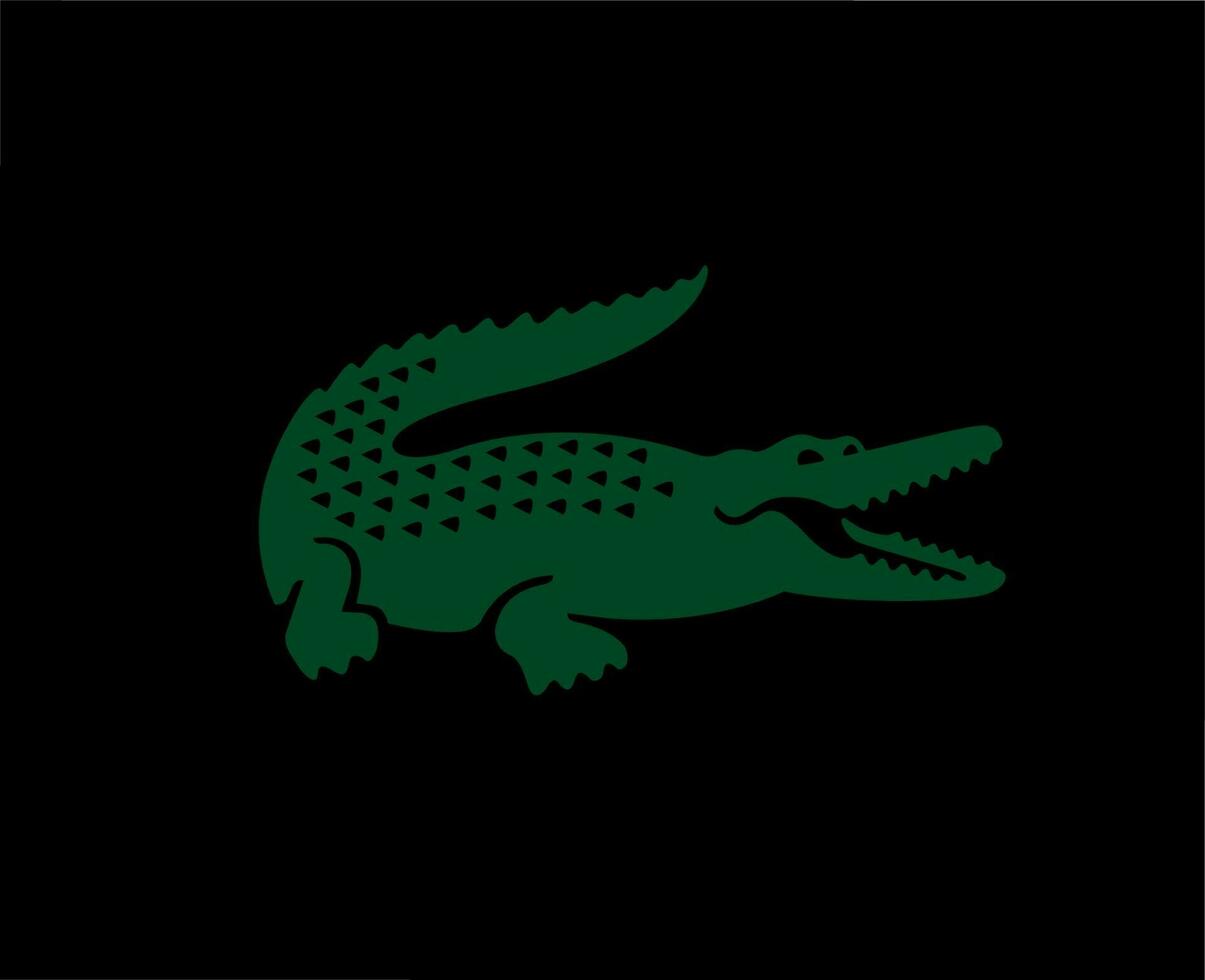 Divertidísimo ~ lado Shinkan lacoste logo marca símbolo verde diseño ropa Moda vector ilustración con  negro antecedentes 23871138 Vector en Vecteezy