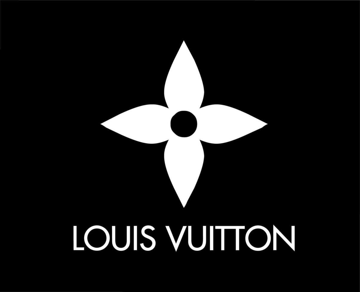 Louis Vuitton Brand Logo Background Black And White Symbol Design Clothes  Fashion Vector Illustration 23871562 Vector Art at Vecteezy