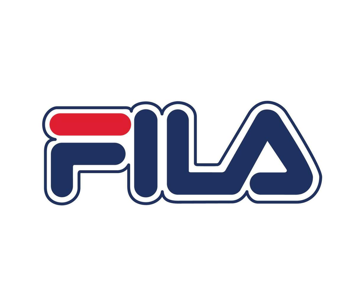 Fila Brand Logo Clothes Symbol Name Design Fashion Vector Illustration