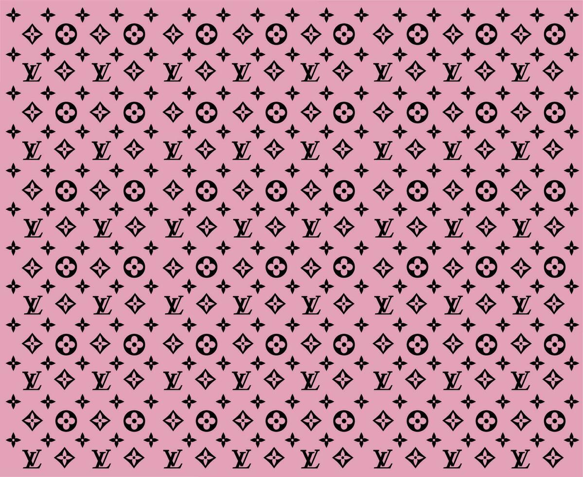 Louis Vuitton Brand Logo Background Pink And Black Symbol Design Clothes  Fashion Vector Illustration 23871170 Vector Art at Vecteezy